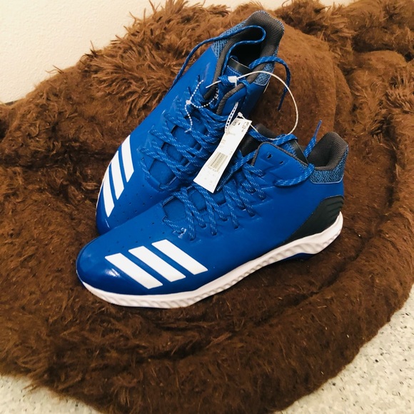 NWOB ADIDAS ICON BOUNCE 4 IV LOW METAL CLEATS Size 12 USA - Picture 3 of 12